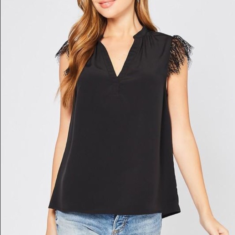 Lace Sleeve Blouse